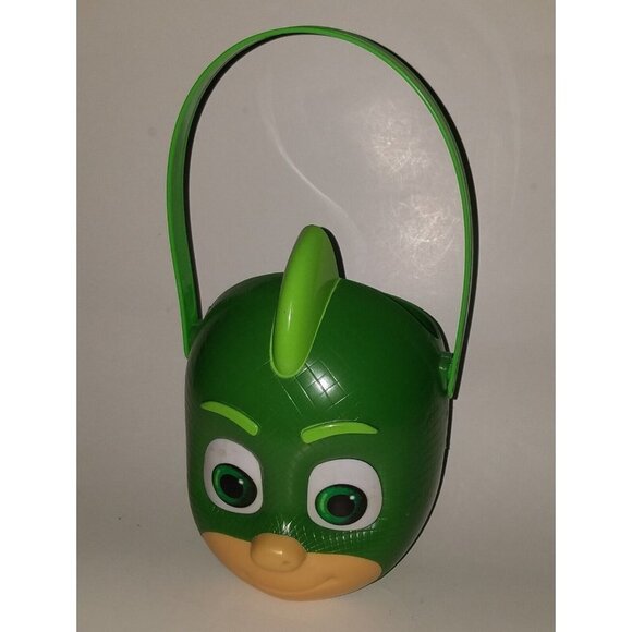 NEW Gekko PJ Masks Power Lizard Halloween Costume Toddler OS + Candy Bucket Lot - Picture 5 of 8